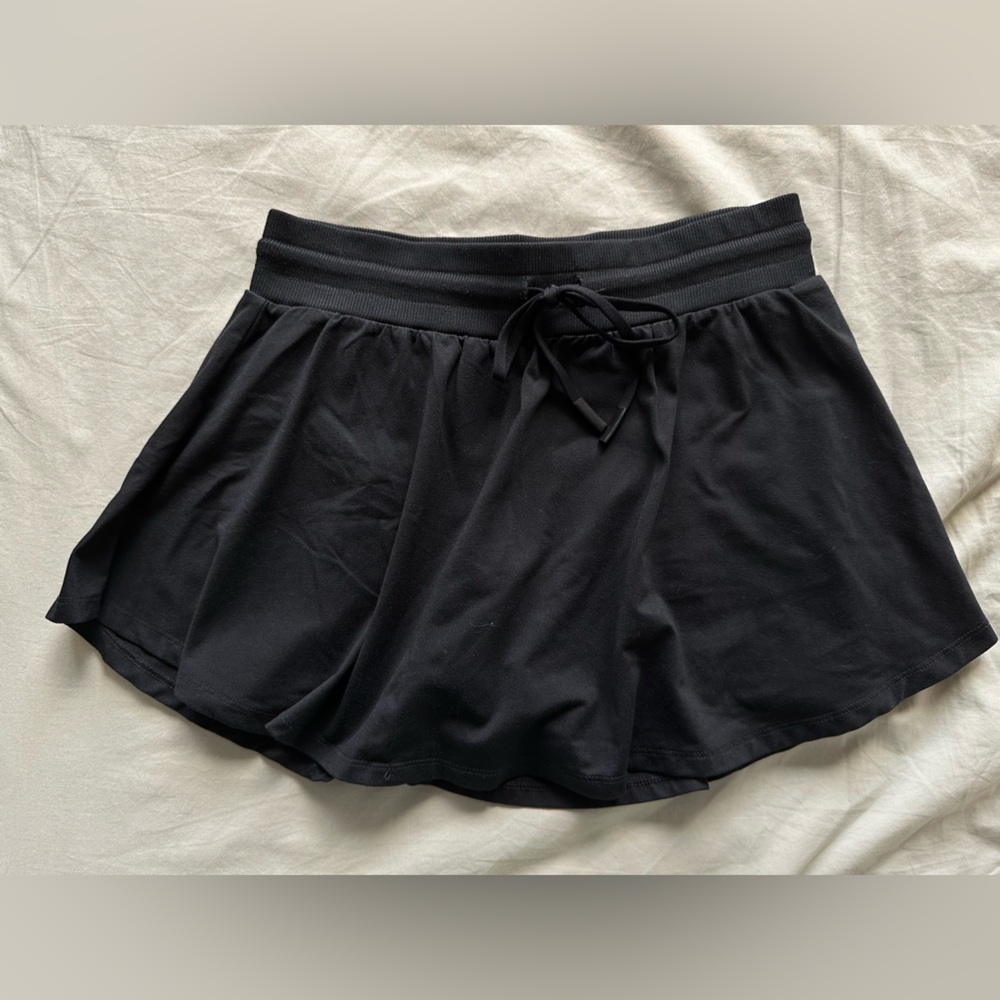 Fabletics Black Cloud Jersey Skort
